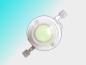 Preview: 440nm - 570nm 3W High Power LED iced blue / cyan Standard